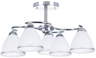 Závesné svietidlo Stropný chrómový luster Sklenené LED Závesné svietidlo Stropný chrómový luster Sklenené LED