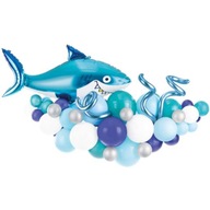 Balónik GIRLAND SHARK modrá dekorácia ORNAMENT