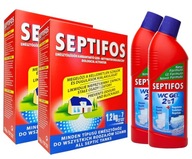 2x SEPTIFOS 1,2kg + WC GEL 750ml BAKTÉRIE DO septikov