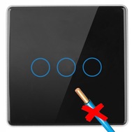 Prepínač 3 ZigBee kanálov Bez N drôtu TUYA 3CCPS Prepínač 3 ZigBee kanálov Bez N drôtu TUYA 3CCPS