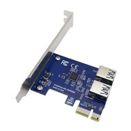 PCI-E Port Adapter Riser Splitter 1-2 PCI-E Port Adapter Riser Splitter 1-2