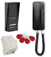 Cyfral Cosmo R1 1-rodinný interkom, čierny, kľúčenky