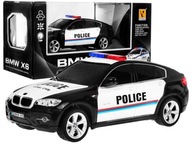 Policajné auto BMW x6 pre deti 8+ Diaľkovo ovládané policajné svetlá 1:24 Kohút Policajné auto BMW x6 pre deti 8+ Diaľkovo ovládané policajné svetlá 1:24 Kohút