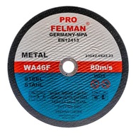 PRO FELMAN inoxový rezací kotúč na kov 230x2,0 PRO FELMAN inoxový rezací kotúč na kov 230x2,0