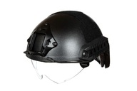 Replika prilby X-Shield MH s okuliarmi - čierna