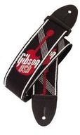 Gibson GG600 Woven Style 2 Strap - Gibson Logo Red gitarový remienok Gibson GG600 Woven Style 2 Strap - Gibson Logo Red gitarový remienok