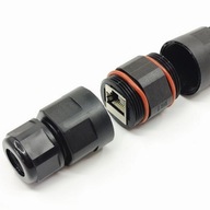 Hermetický SPOJOVACÍ KÁBLOVÝ KONEKTOR 2x RJ45 LAN sieťový kábel IP68 CAT.6 cat.6 Hermetický SPOJOVACÍ KÁBLOVÝ KONEKTOR 2x RJ45 LAN sieťový kábel IP68 CAT.6 cat.6