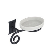 Metaform REBECCA miska na mydlo čierna/keramika CC002