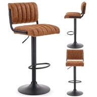Moderná eko kožená barová stolička 88H Brown Loft