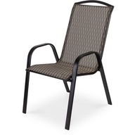Pohodlná kovová záhradná stolička FIELDMANN FDZN5111