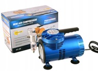 Účinný membránový kompresor pre airbrush s filtrom a manometrom AS06-1