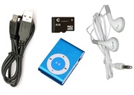MP3 PREHRÁVAČ KLIP NA SLÚCHADLÁ + SD KARTA 8GB USB