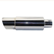 Eplus priechodný koncový tlmič, strieborný, 63 mm Eplus priechodný koncový tlmič, strieborný, 63 mm