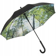 Dlhý dáždnik s lesnou potlačou + UV