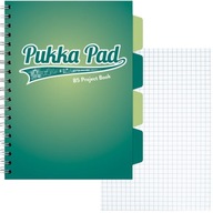 Zápisník károvaný kruh Pukka Pad Teal B5 špirálový zápisník 100 listov tyrkysový Zápisník károvaný kruh Pukka Pad Teal B5 špirálový zápisník 100 listov tyrkysový