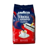 Lavazza Crema e Gusto Classico Arabica Robusta zrnková káva pražená 1 kg Lavazza Crema e Gusto Classico Arabica Robusta zrnková káva pražená 1 kg