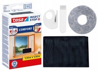 Okenná moskytiéra tesa Comfort 1,3 x 1,5 m, čierna Okenná moskytiéra tesa Comfort 1,3 x 1,5 m, čierna