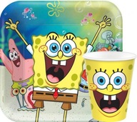 SADA hrnčekov a tanierov SPONGEBOB PATRYK 16 ks SADA hrnčekov a tanierov SPONGEBOB PATRYK 16 ks