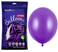 Silné FIALOVÉ kovové balóny 23cm 100 ks