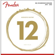 Str. Fender pre gitaru. akustické 80/20 Bronz 12-52