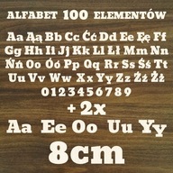 Abeceda drevené písmená preglejka SET 100 ks Abeceda drevené písmená preglejka SET 100 ks