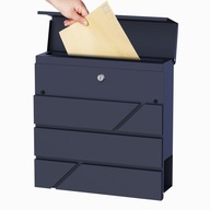 MODERNÁ SCHRÁNKA NA LISTY, POŠTU, NOVINY, VEĽKÉ LISTY, RAL 7016 MODERNÁ SCHRÁNKA NA LISTY, POŠTU, NOVINY, VEĽKÉ LISTY, RAL 7016