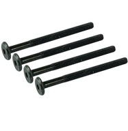 100x metrická skrutka M6 x 80 mm čierna pozinkovaná, skrutka na spojenie nábytku 100x metrická skrutka M6 x 80 mm čierna pozinkovaná, skrutka na spojenie nábytku