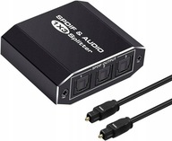 AUDIO SPLITTER 1x3 SPDIF TOSLINK OPTICKÝ SPLITTER AUDIO SPLITTER 1x3 SPDIF TOSLINK OPTICKÝ SPLITTER