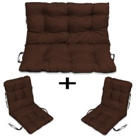 RATTAN nábytkové podsedáky 120x60x50 sada 2+1 hnedá RATTAN nábytkové podsedáky 120x60x50 sada 2+1 hnedá