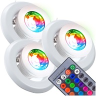 3x GU10 RGB LED OSVETLENIE S DIAĽKOVÝM OVLÁDANÍM 3x GU10 RGB LED OSVETLENIE S DIAĽKOVÝM OVLÁDANÍM