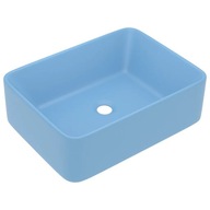 vidaXL Luxusné umývadlo Matte Blue 41x30x12 cm Keram vidaXL Luxusné umývadlo Matte Blue 41x30x12 cm Keram