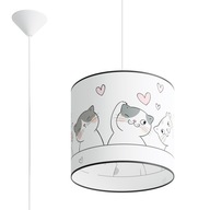 CAT 30 PVC viacfarebné moderné závesné svietidlo do LED spálne Sollux CAT 30 PVC viacfarebné moderné závesné svietidlo do LED spálne Sollux