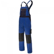 Modré pracovné nohavice s náprsenkou GrandMaster + r.54