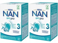 NESTLE NAN OPTIPRO 3 NÁSLEDNÉ MLIEKO 2x650g 2 BAL. NESTLE NAN OPTIPRO 3 NÁSLEDNÉ MLIEKO 2x650g 2 BAL.