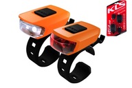 SADA OSVETLENIA NA BICYKEL KELLYS KLS VEGA oranžová SADA OSVETLENIA NA BICYKEL KELLYS KLS VEGA oranžová