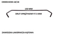 Silné hranaté maliarske prívesky z drôtu Fi 3, dĺžka 150 mm Silné hranaté maliarske prívesky z drôtu Fi 3, dĺžka 150 mm