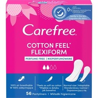 Bezstarostné hygienické vložky Cotton Feel Flexiform, neparfumované, 56 ks