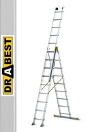 Hliníkový rebrík 3x9 MAX profesionálny DRABEST