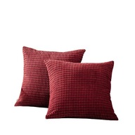 Sada 2 burgundských obliečok na vankúš 30x50cm Sada 2 burgundských obliečok na vankúš 30x50cm