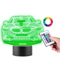 Stolná lampa BMW Auto, 16-farebná PLEXIDO LED Stolná lampa BMW Auto, 16-farebná PLEXIDO LED