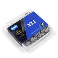KMC X11 Strieborná čierna retiazka 118L, zapínanie x11,93 KMC X11 Strieborná čierna retiazka 118L, zapínanie x11,93