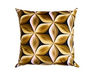 Dekoračná obliečka na vankúš 45x45 Velvet Black and gold 3D Dekoračná obliečka na vankúš 45x45 Velvet Black and gold 3D