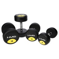 HG PRO POGUMOVANÁ POCHROMOVANÁ OCEL Tréningová činka HMS 18 KG HG PRO POGUMOVANÁ POCHROMOVANÁ OCEL Tréningová činka HMS 18 KG