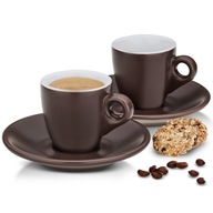 2 šálky na espresso KELA Mattia 50 ml hnedá M1 2 šálky na espresso KELA Mattia 50 ml hnedá M1