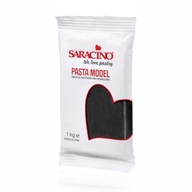 Cukrová pasta, plastová poleva na modelovanie figúrok - SARACINO čierna 1kg Cukrová pasta, plastová poleva na modelovanie figúrok - SARACINO čierna 1kg