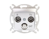 CARLA Silver R-TV-SAT anténna zásuvka 17