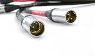 Telúrové Q Black II XLR -XLR káble 1m drôty Telúrové Q Black II XLR -XLR káble 1m drôty