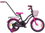 16-palcový TWINKLE GIRLY Fashion BLACK/Pink MAT bicykel