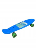 Skateboard Fiszka so svietiacimi kolieskami, modrý Skateboard Fiszka so svietiacimi kolieskami, modrý
