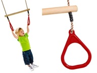 Hojdačka JF Gymnastic Trapeze pre deti, červená
